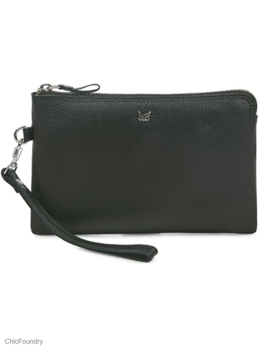 Genuine Top Grain Leather Wristlet Wallet Clutch with Card Slots